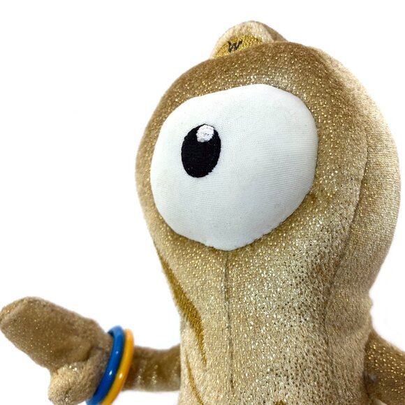 LONDON 2012 Olympics Wenlock Gold Plush Mascot 9” Olympic Venue Exclusive - RARE - Picture 2 of 9